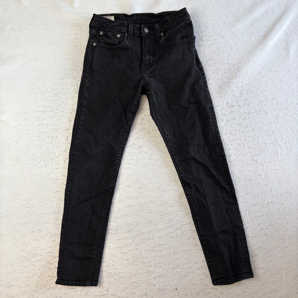Levi's 510 Skinny Jeans Mens W28 L30 Black Denim Premium Waterless